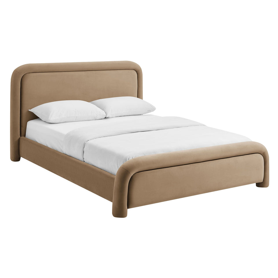 Beck Performance Velvet Platform Bed by Modway