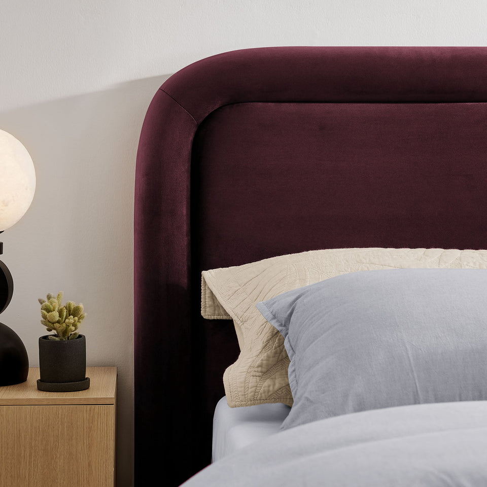 Beck Performance Velvet Platform Bed by Modway