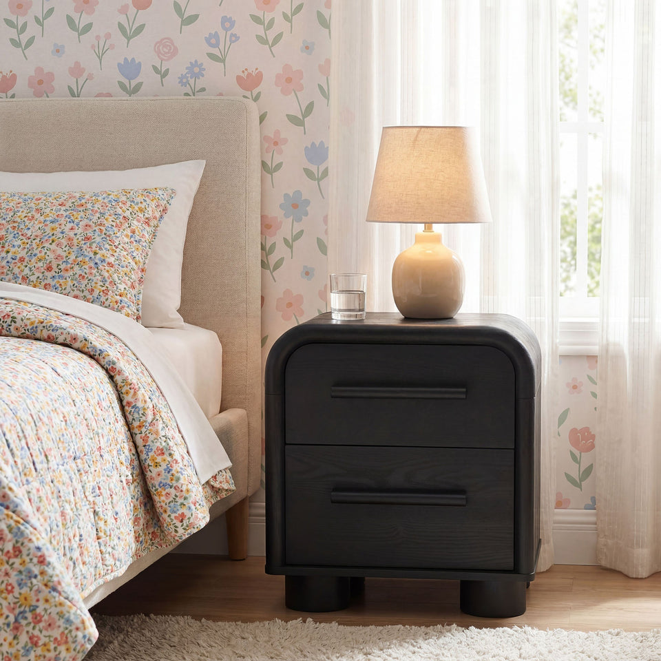 Bellamy Curved 2-Drawer Nightstand by Modway