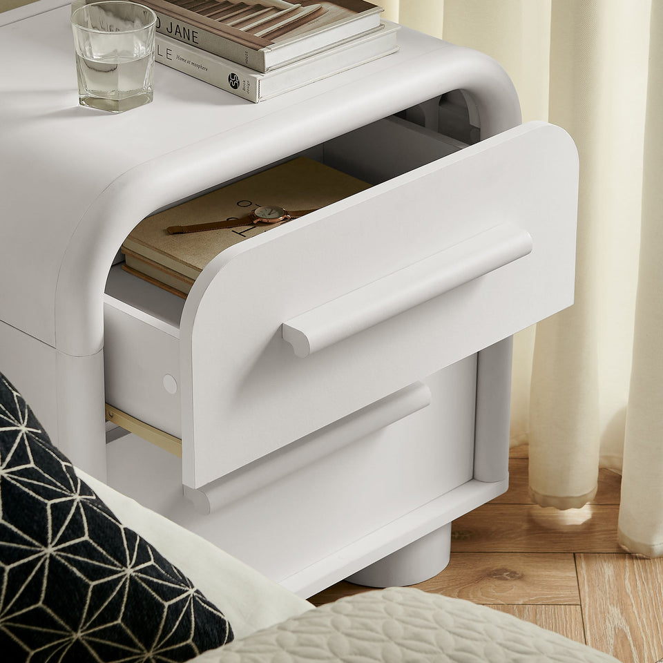 Bellamy Curved 2-Drawer Nightstand by Modway