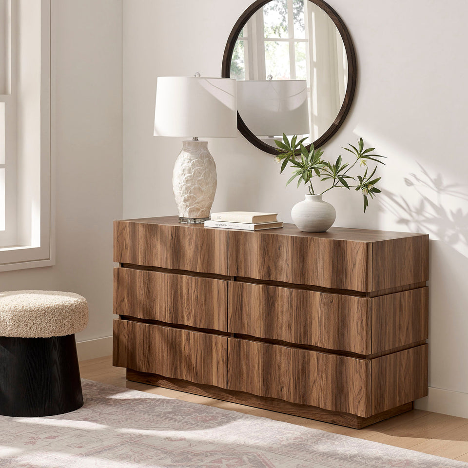 Isola Wavy 6 Drawer Dresser by Modway