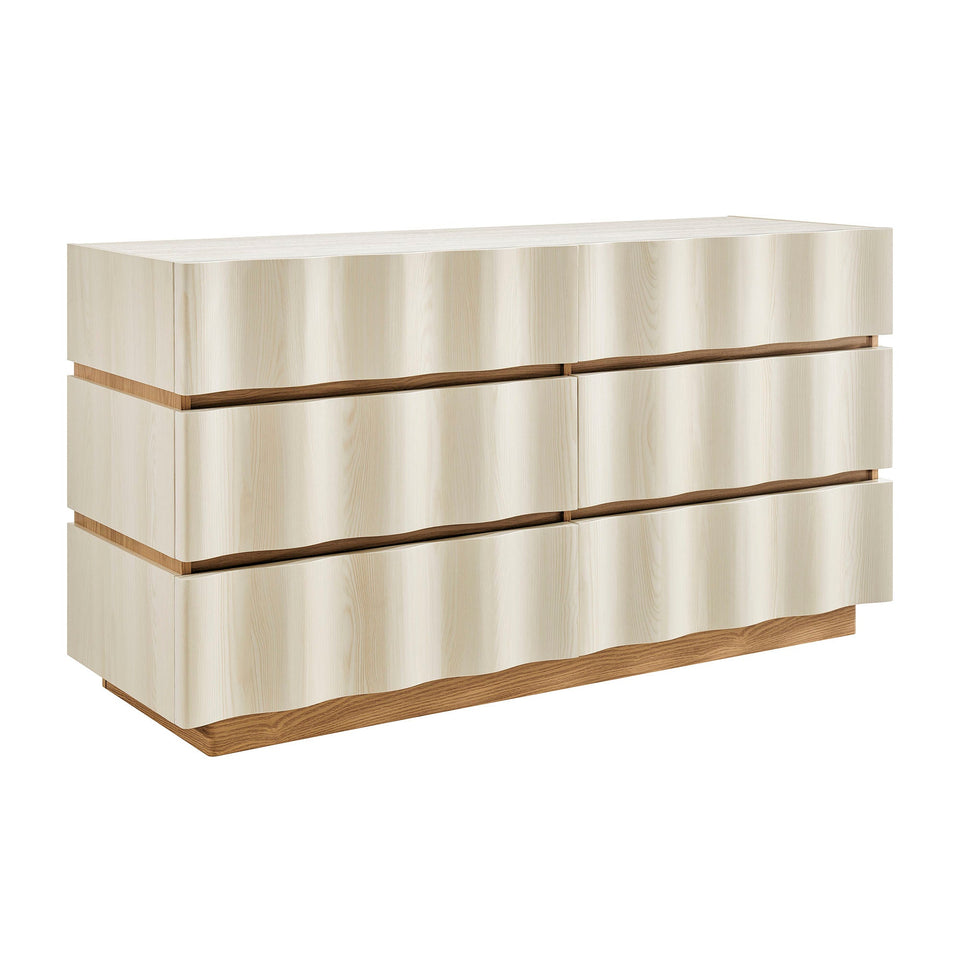 Isola Wavy 6 Drawer Dresser by Modway