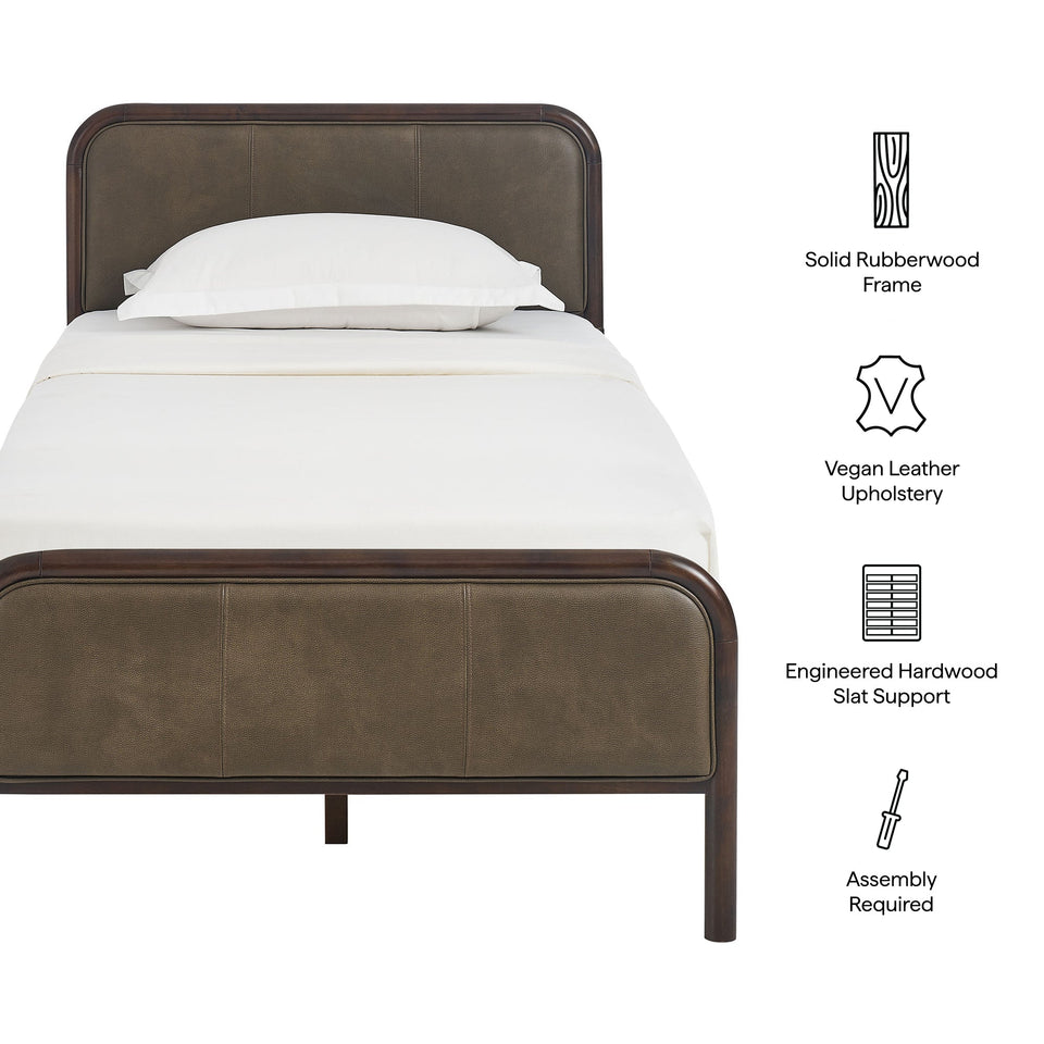 Wexford Vegan Leather Platform Bed by Modway