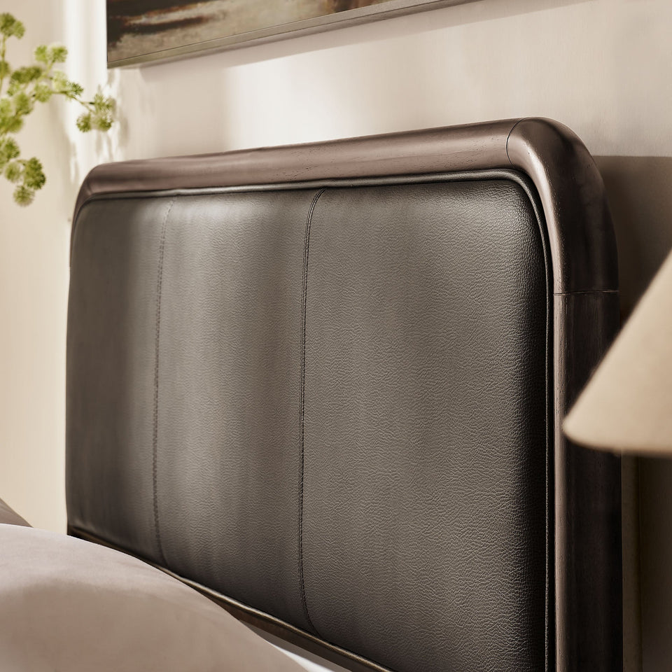 Wexford Vegan Leather Platform Bed by Modway