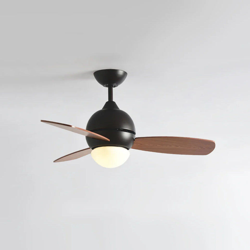 Macaron Wood Art Ceiling Fan Light
