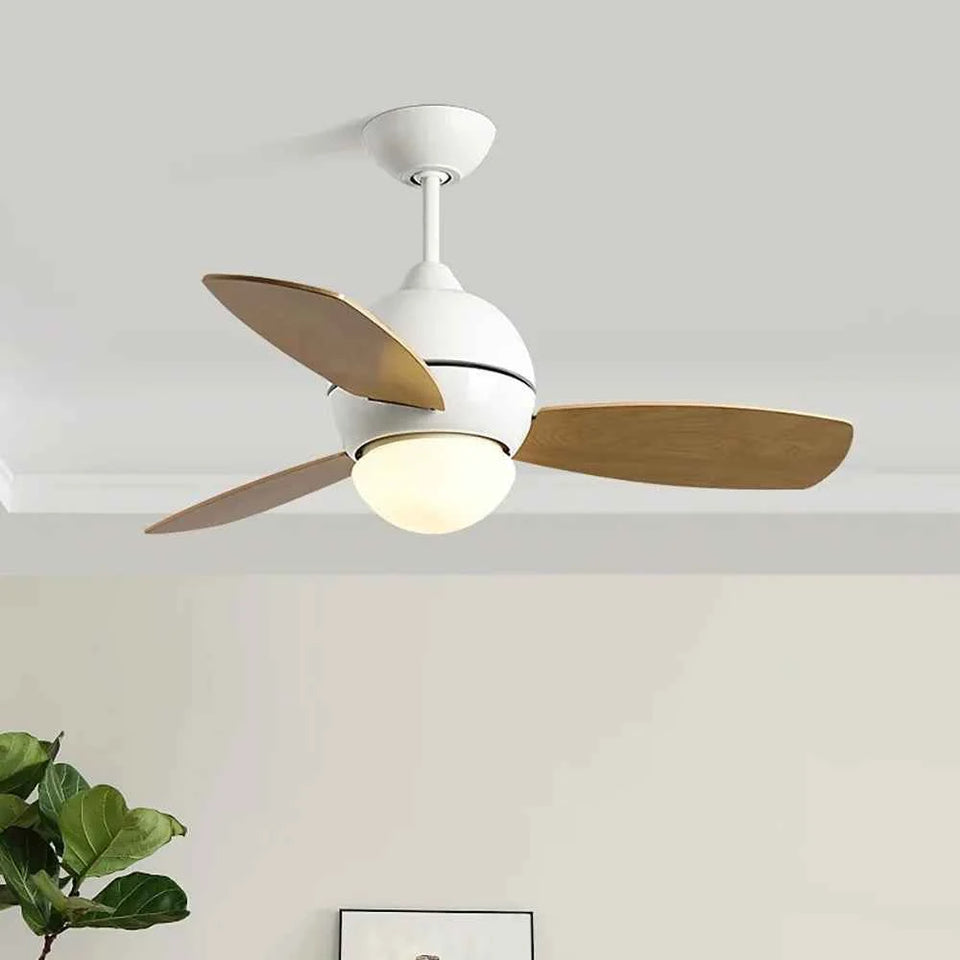 Macaron Wood Art Ceiling Fan Light