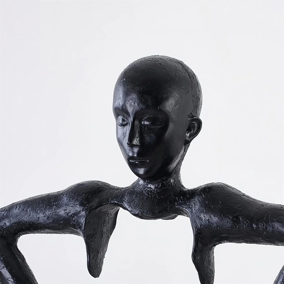 Man Carrying Pants Statue Floor Lamp