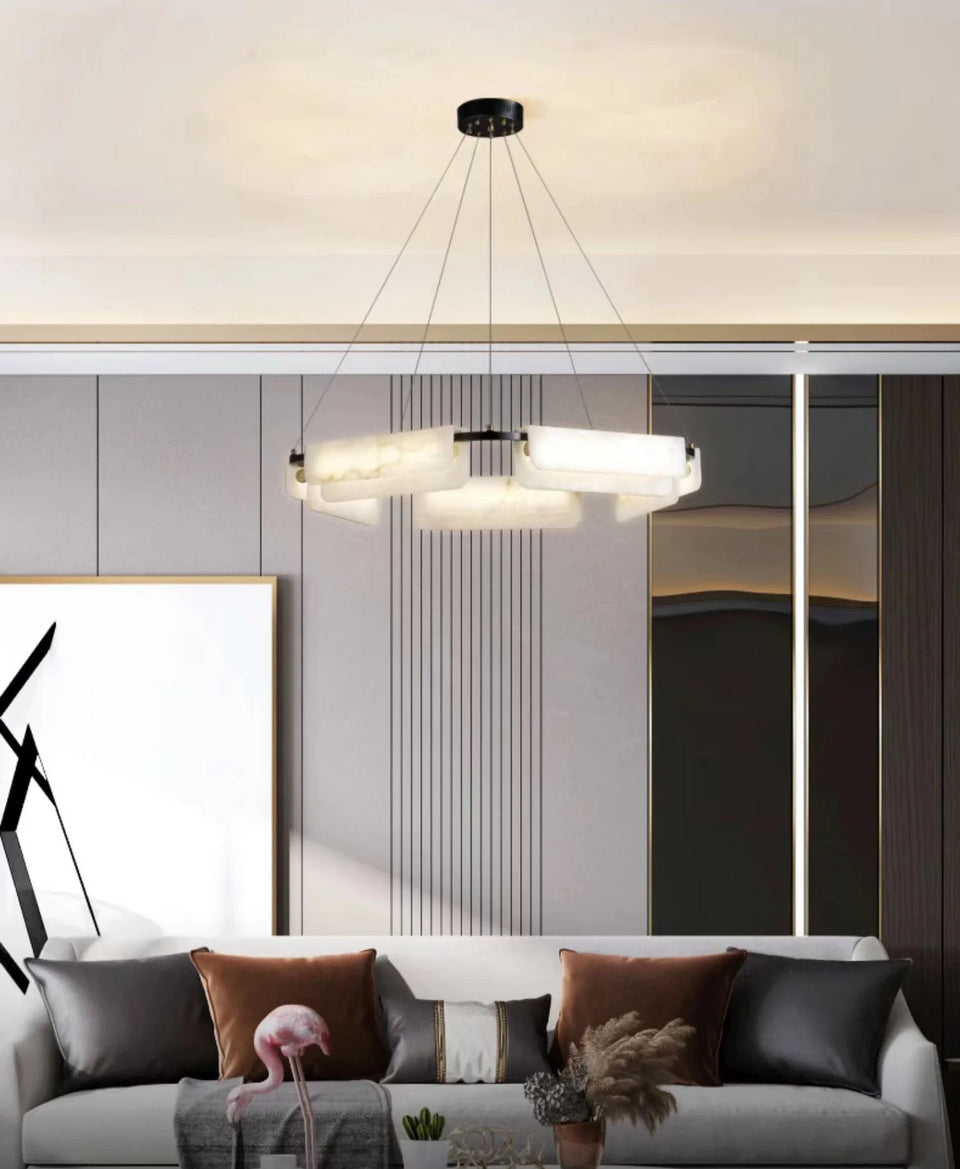 Alabaster Modern Chandelier