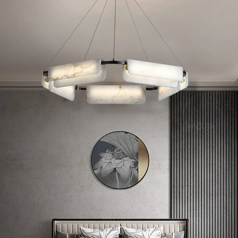 Alabaster Modern Chandelier