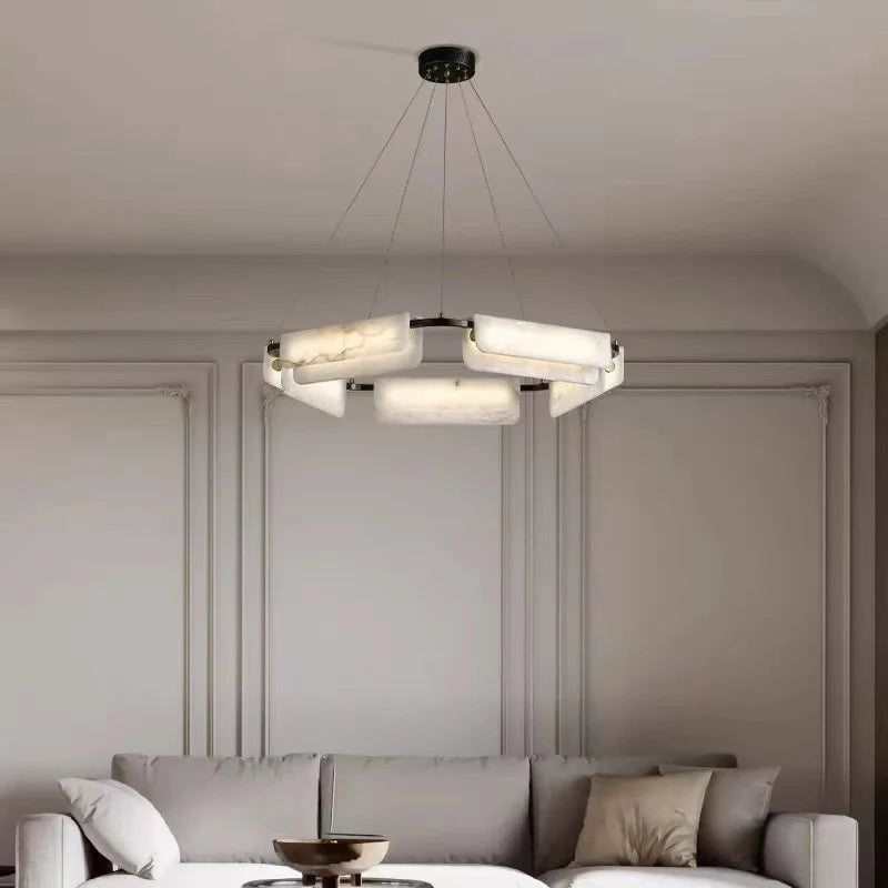 Alabaster Modern Chandelier
