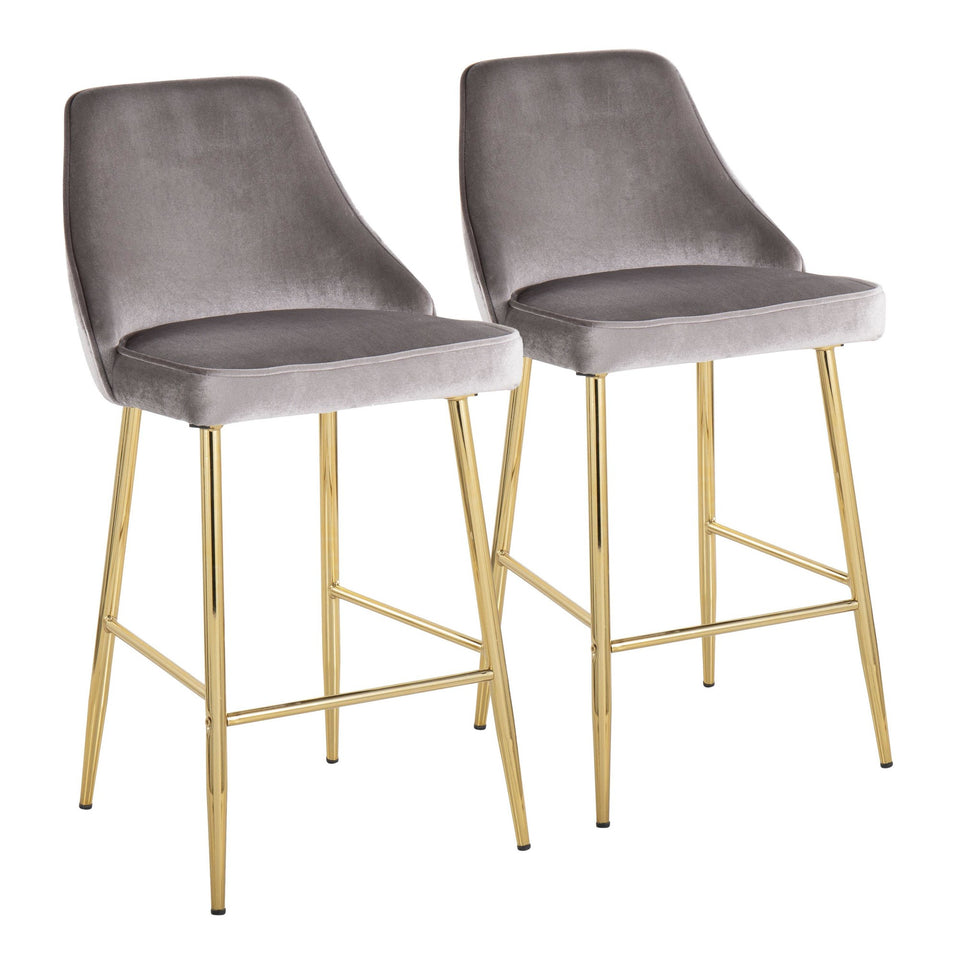 Marcel 25" Fixed-Height Counter Stool - Set of 2