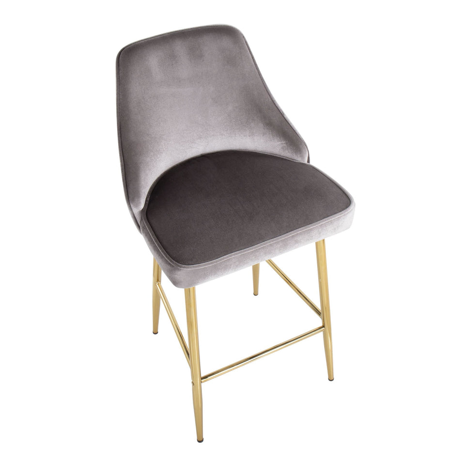 Marcel 25" Fixed-Height Counter Stool - Set of 2