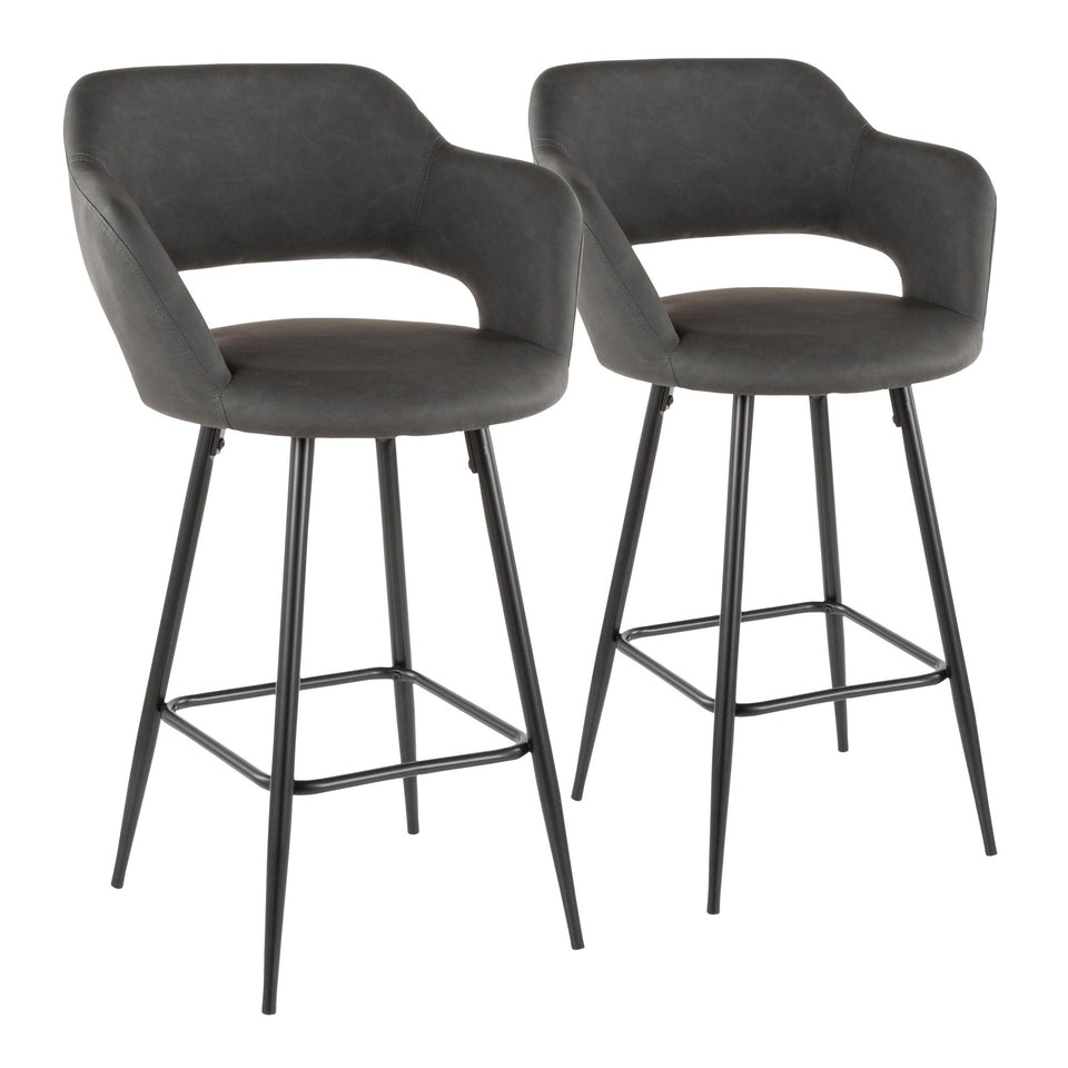Margarite 25" Fixed-Height Counter Stool - Set of 2