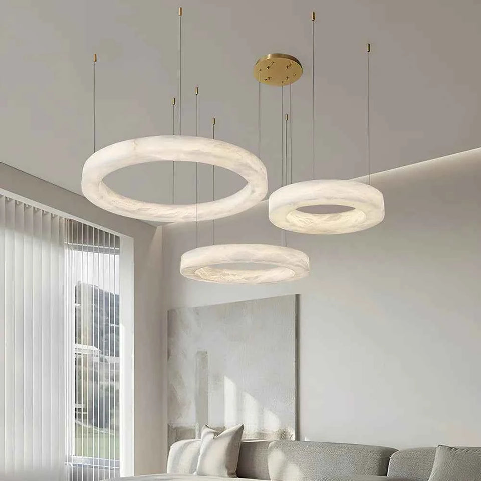 Marika Alabaster Pendant Lamp