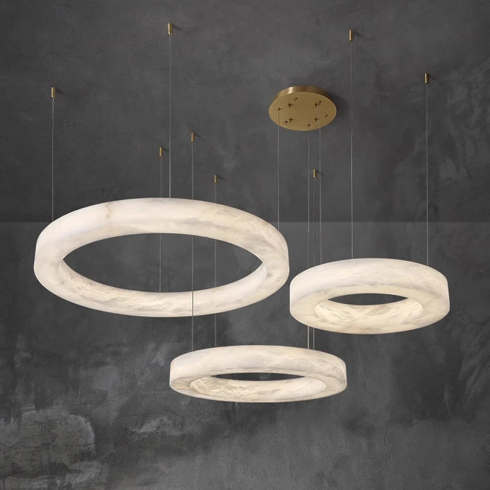 Marika Alabaster Pendant Lamp