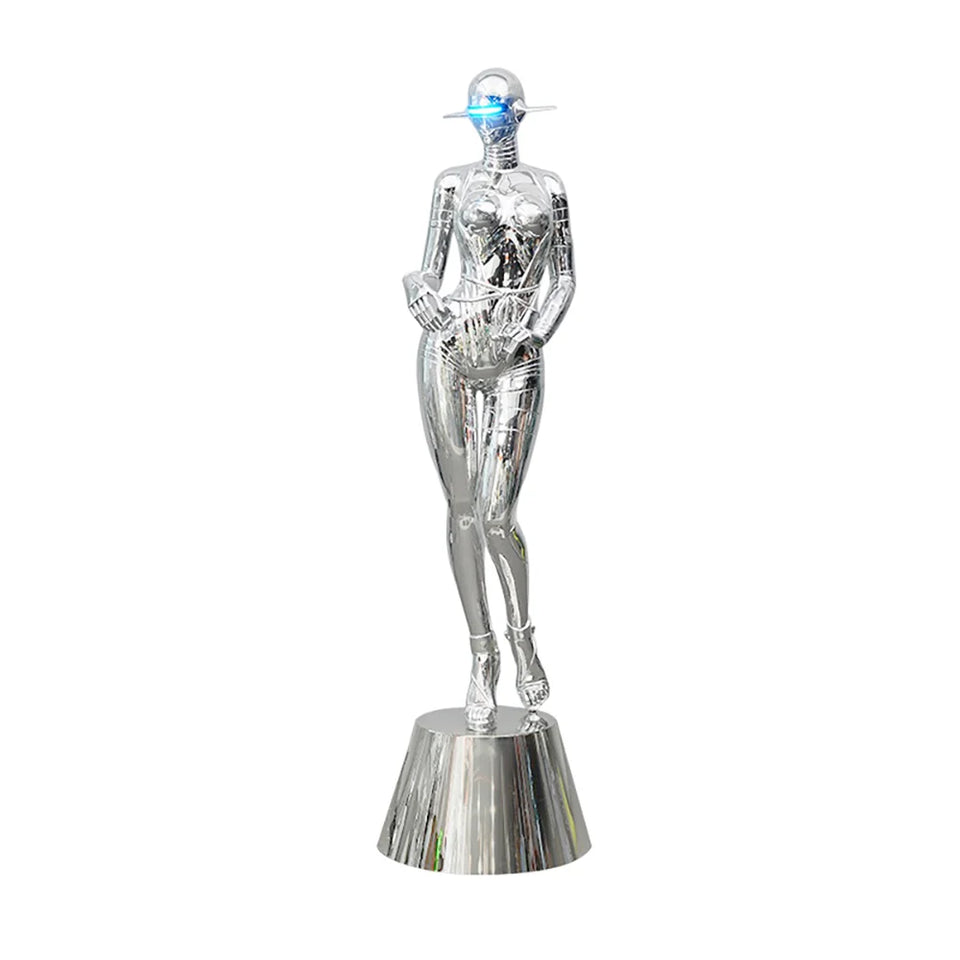 Mechanical Technology Goddess Sculpture Floor Lamp