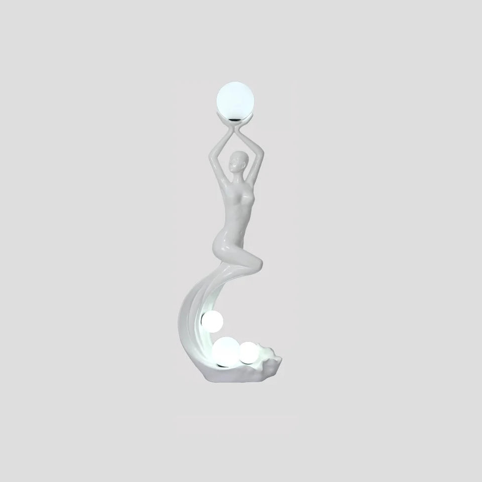 Mermaid Art Sculpture Floor Lamp