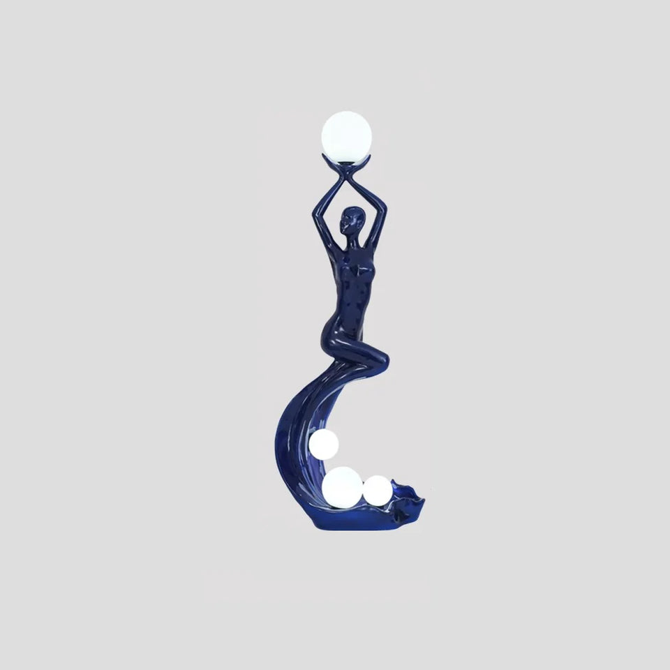 Mermaid Art Sculpture Floor Lamp