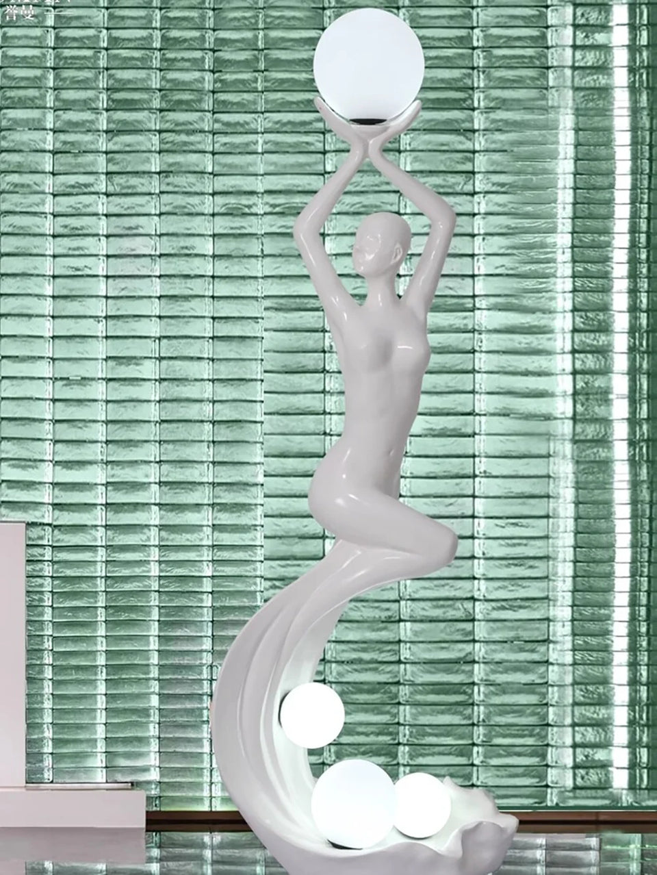 Mermaid Art Sculpture Floor Lamp