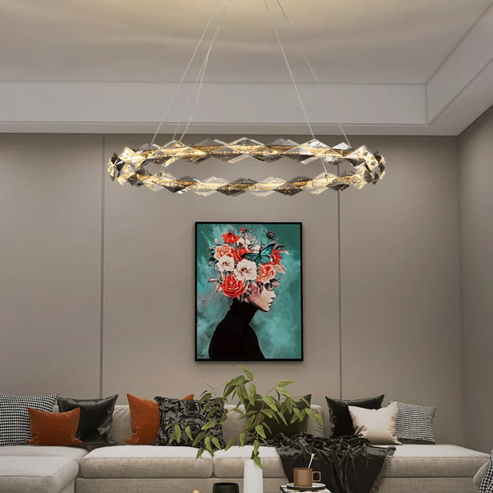 Merrill Round Crystal Chandelier