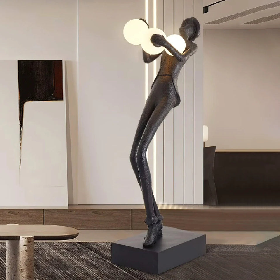 Michael Character Sculpture Floor Lamp