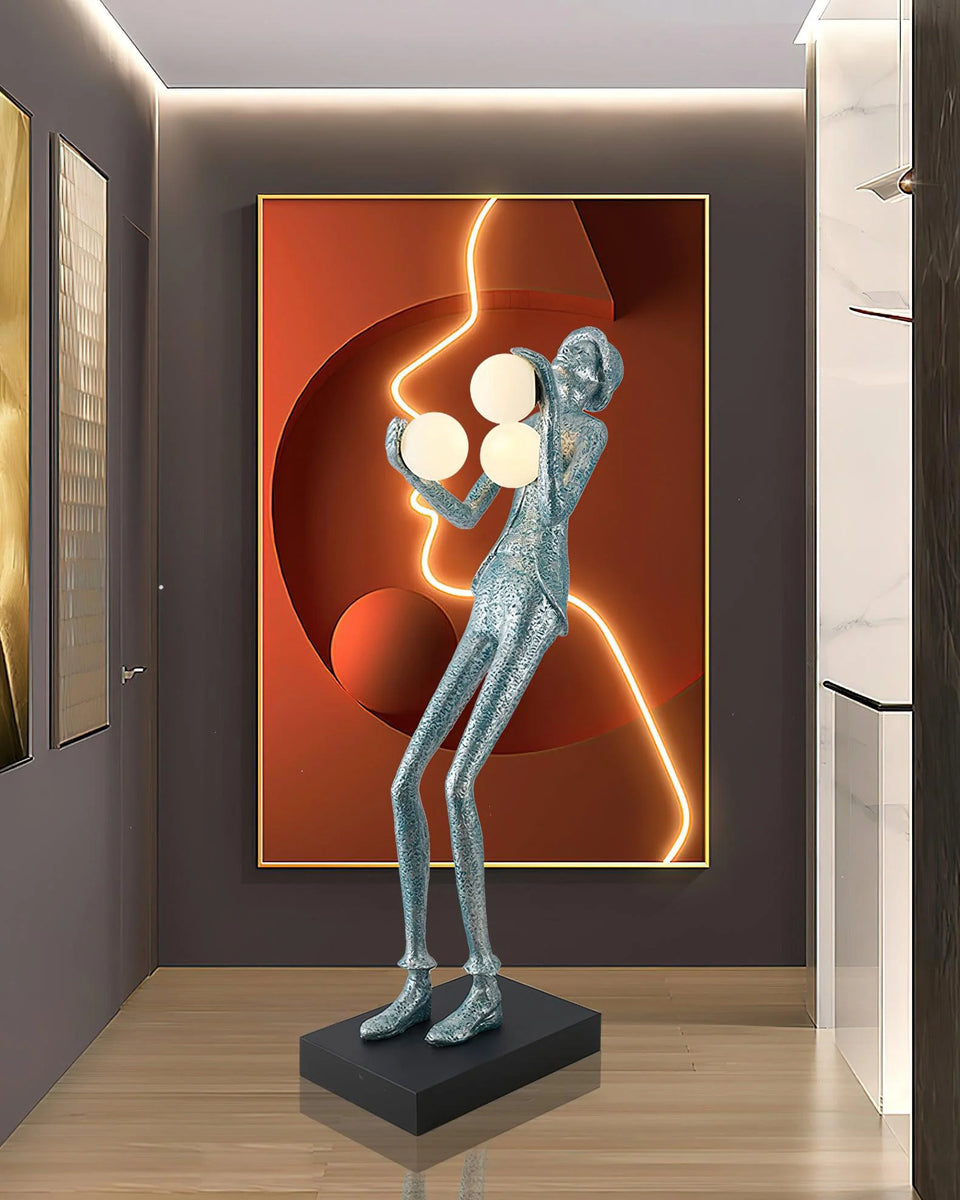 Michael Character Sculpture Floor Lamp