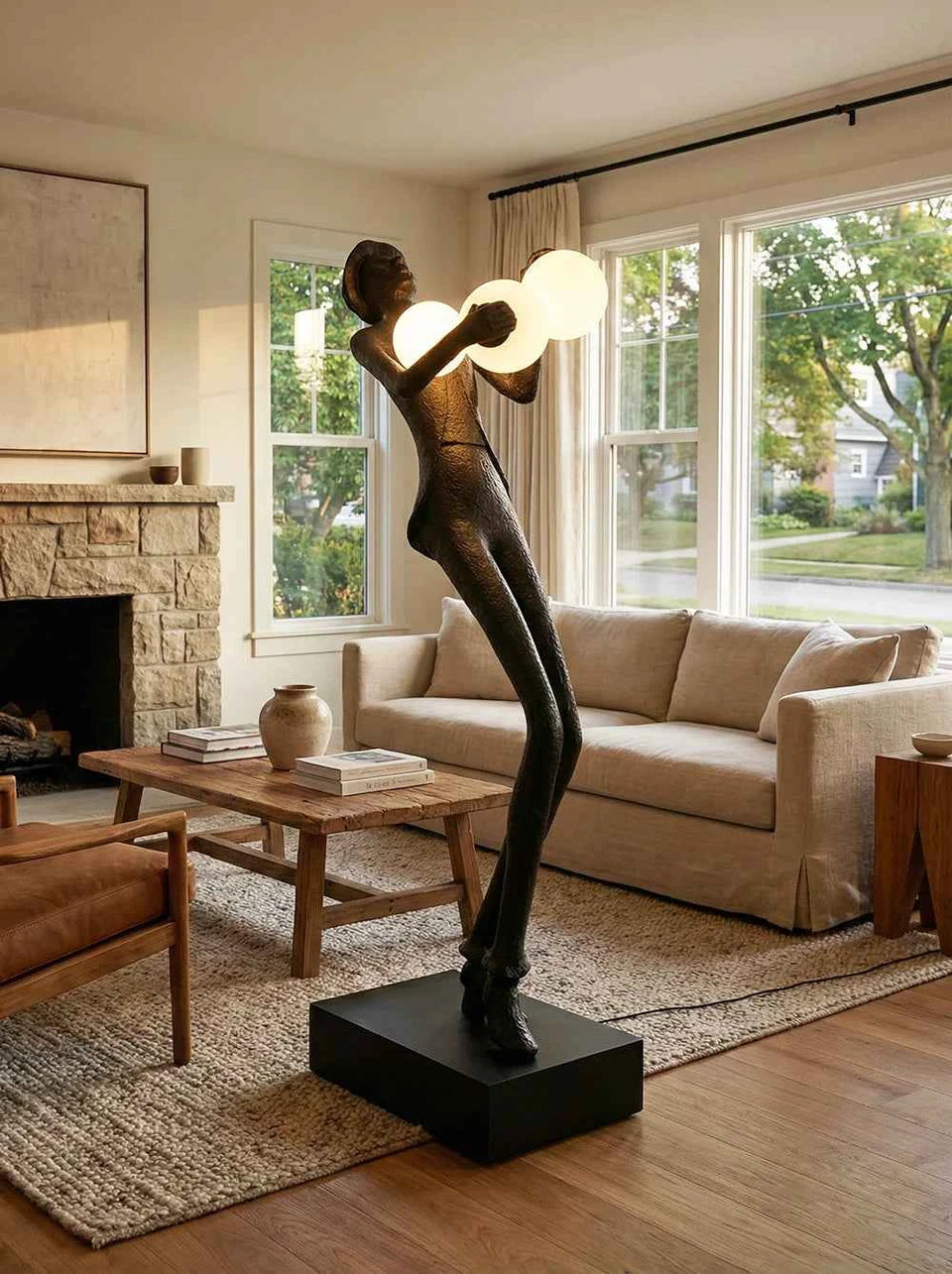 Michael Character Sculpture Floor Lamp