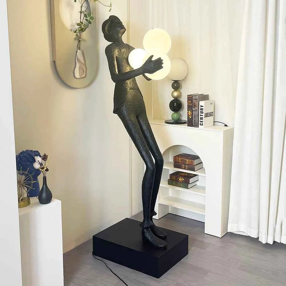 Michael Character Sculpture Floor Lamp