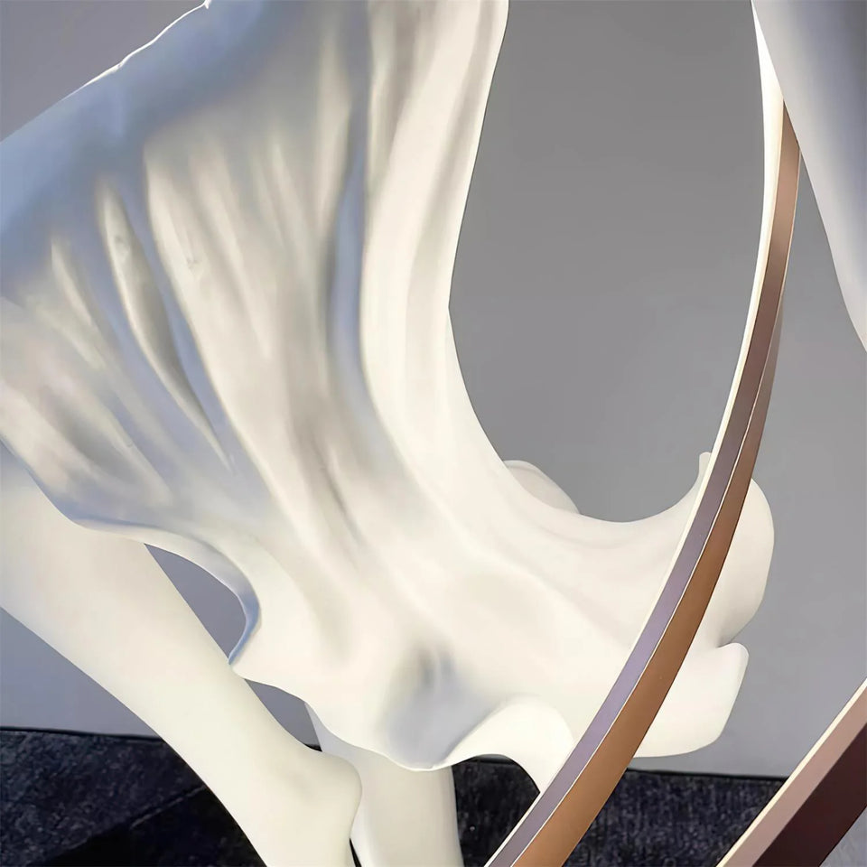 Misha Goddess White Statue Floor Lamp