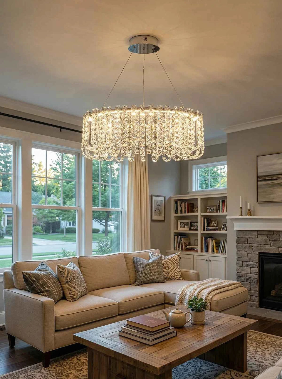 Luxurious Liora Crystal Tassel Chandelier