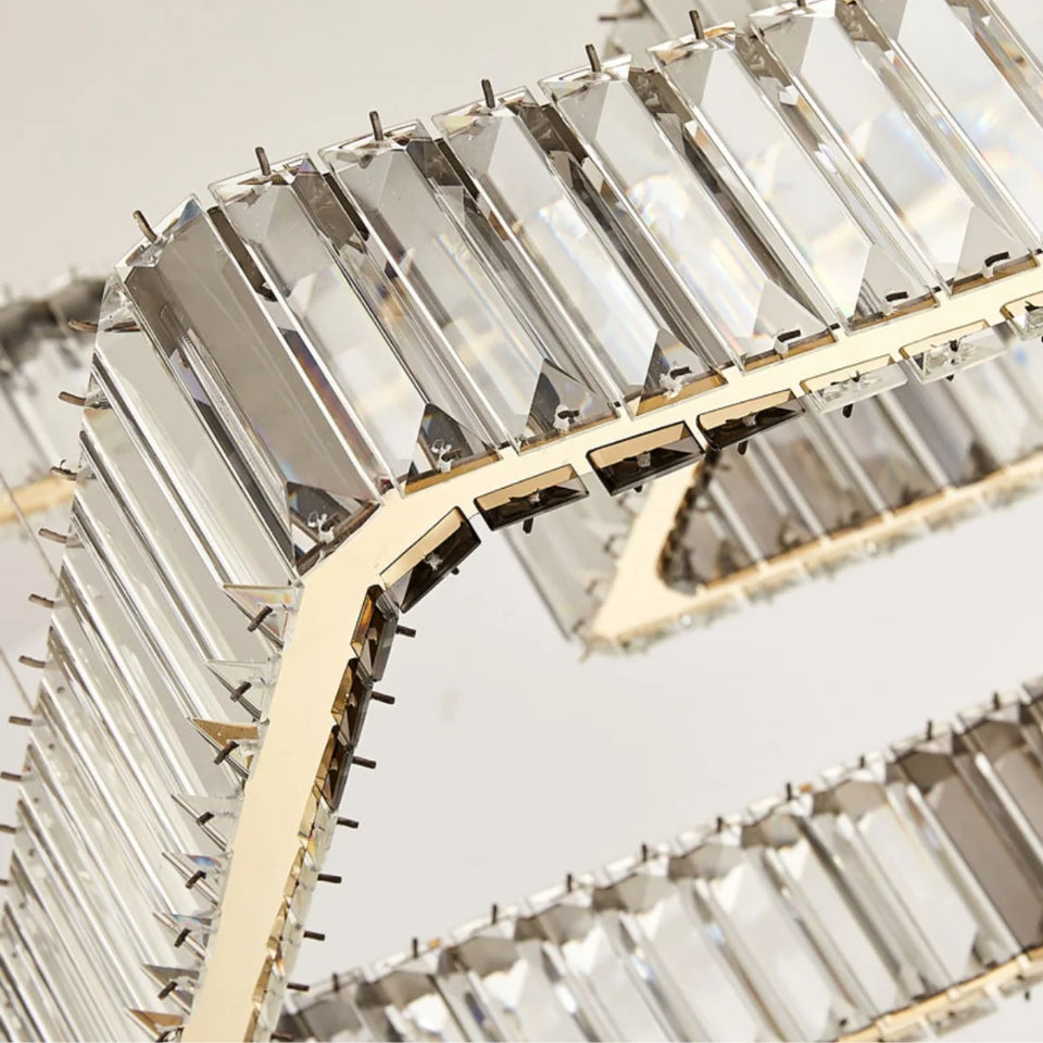 Modern Square Crystal Chandelier
