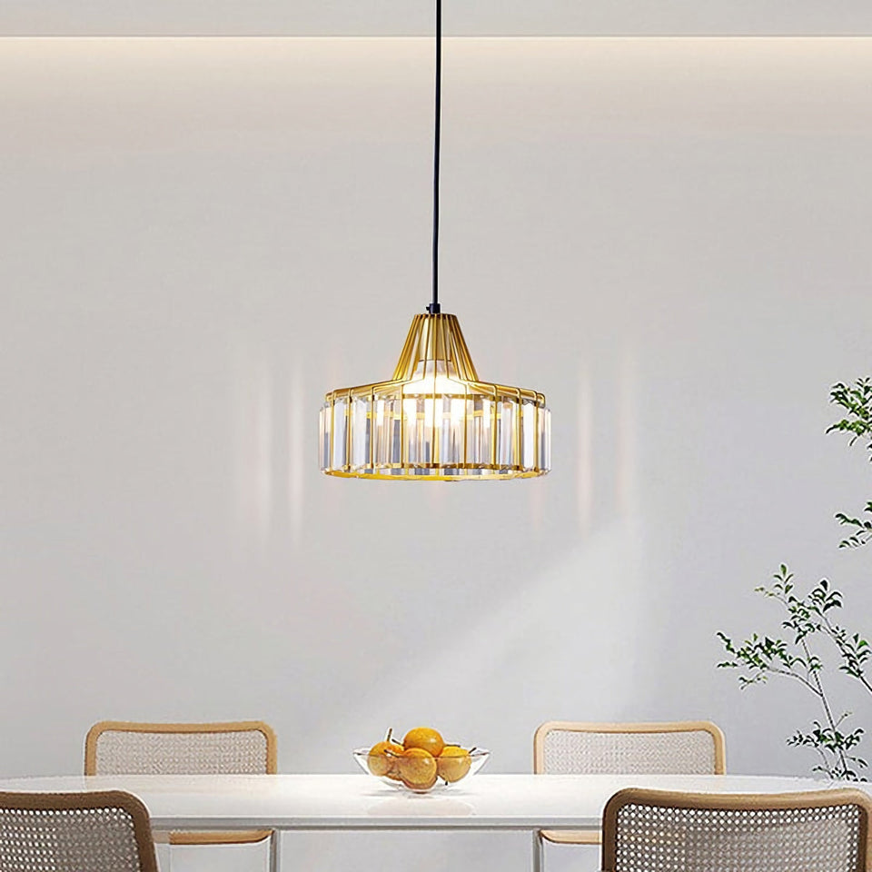 Modern Iron Art Glass Pendant Lamp
