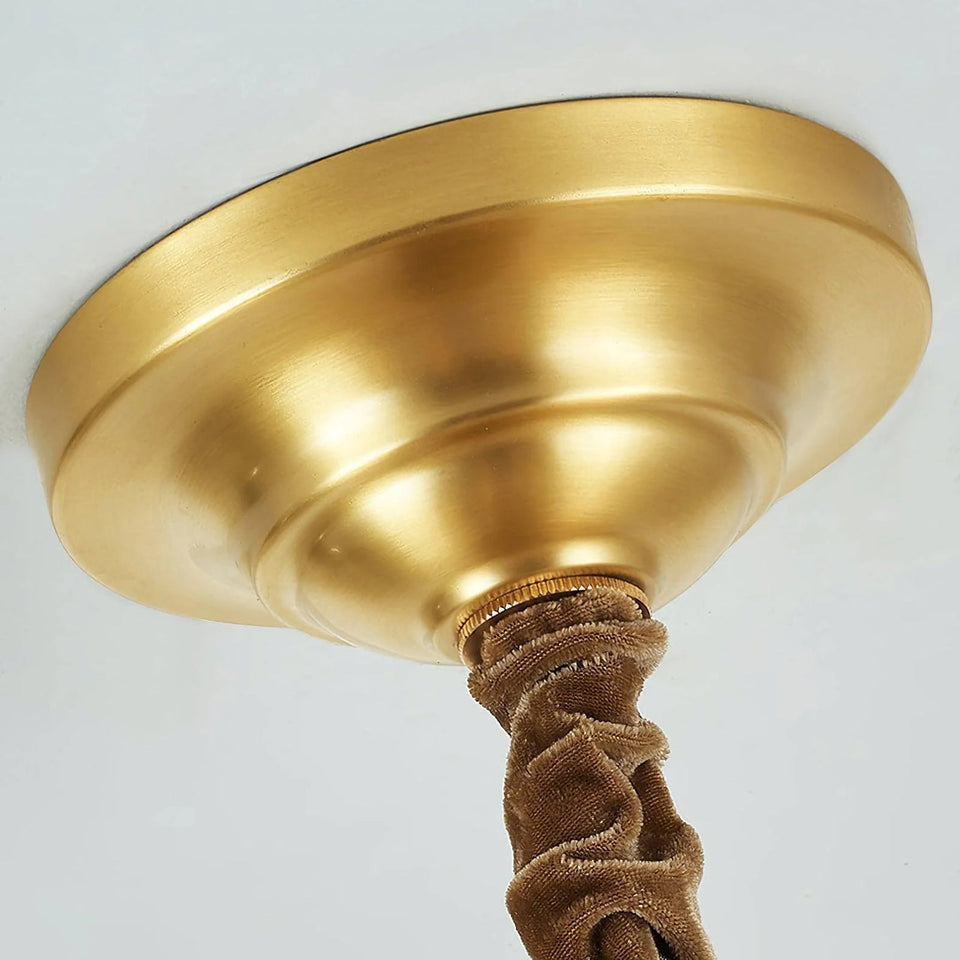 Modern Shell Glass Chandelier