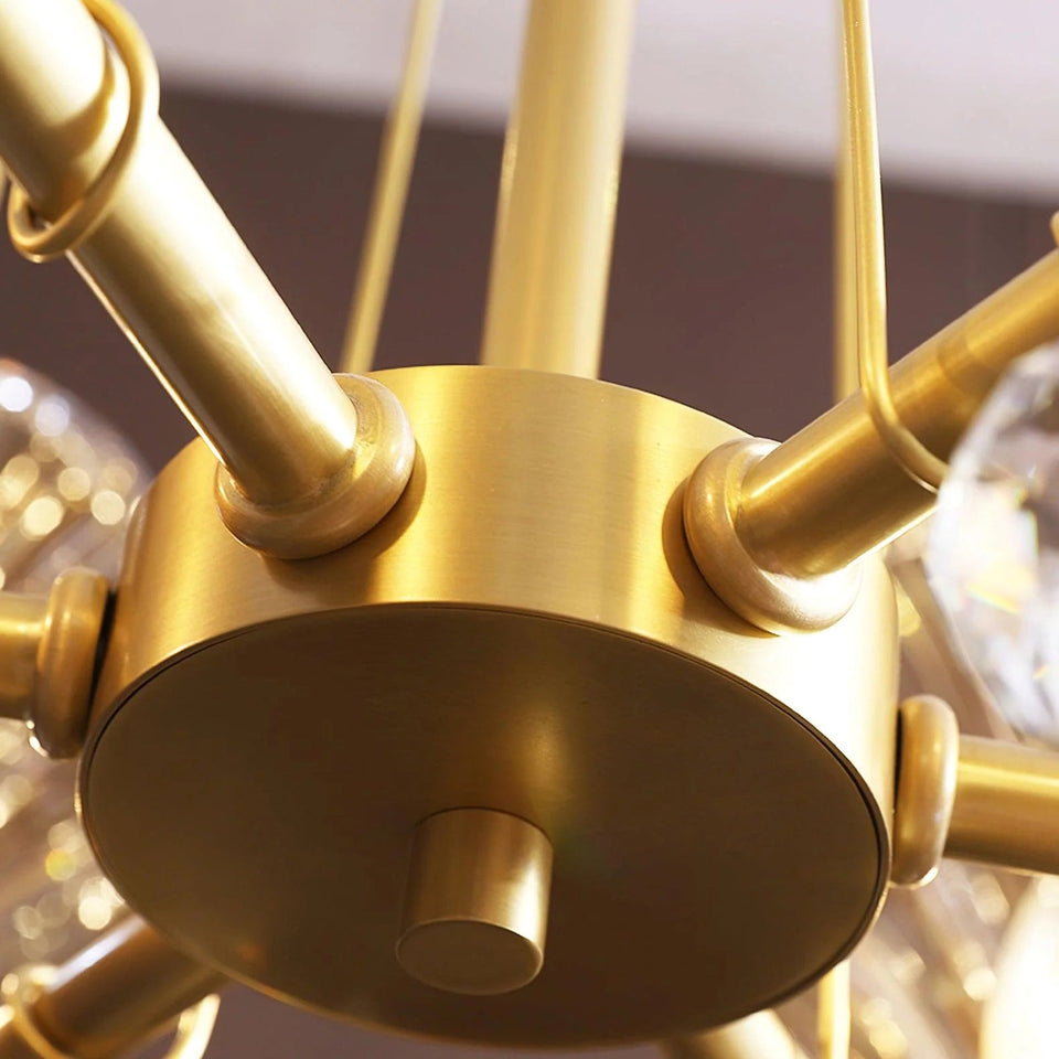 Modern Shell Glass Chandelier