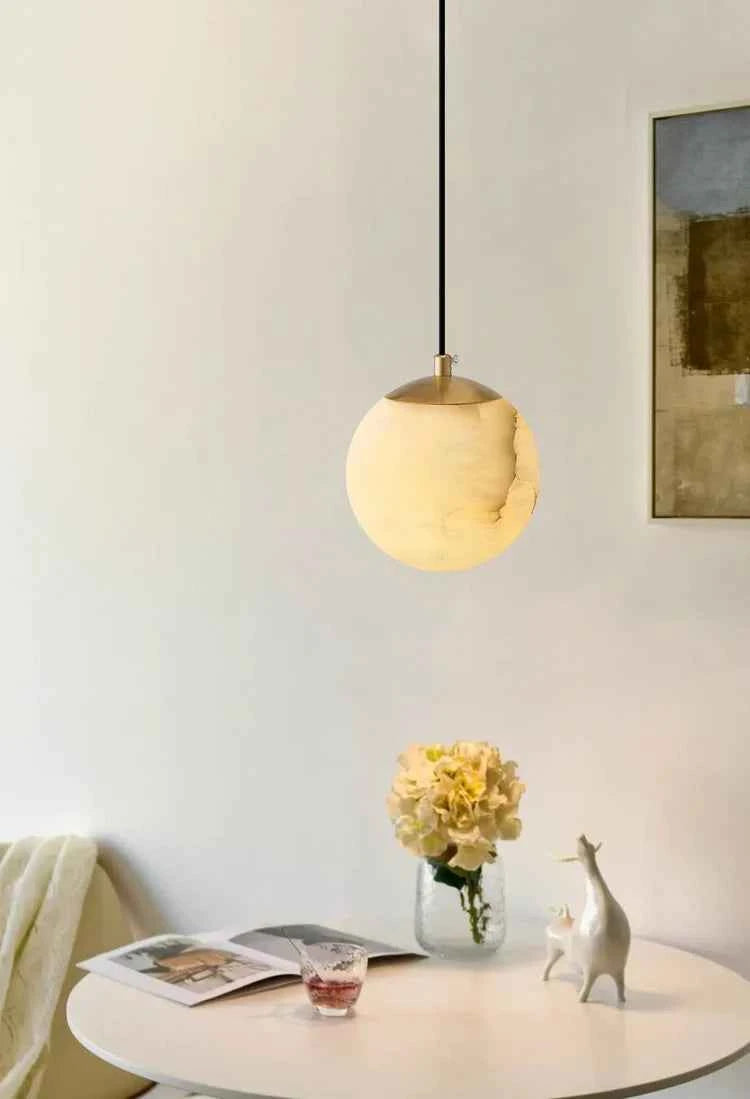 Moon Alabaster Pendant Lamp