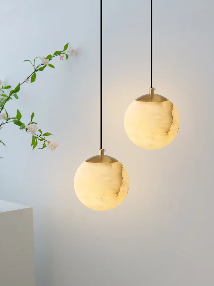 Moon Alabaster Pendant Lamp