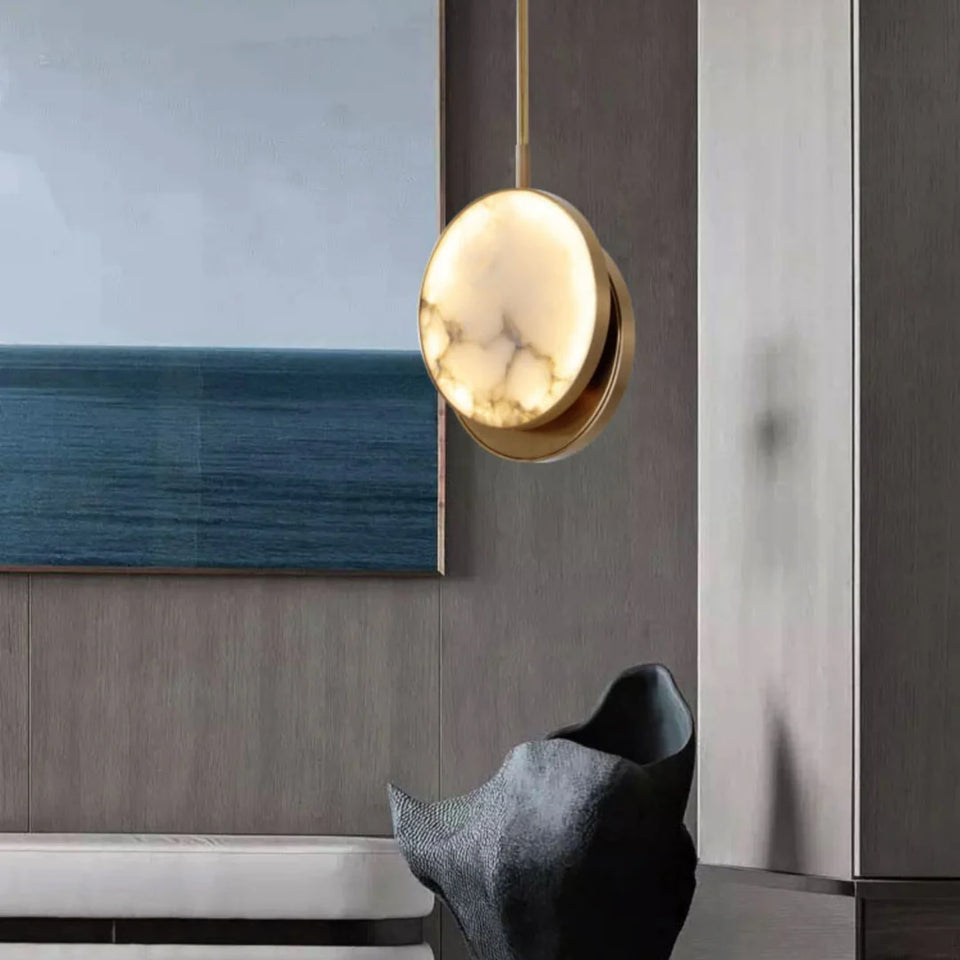 Moonshade Alabaster Pendant Light