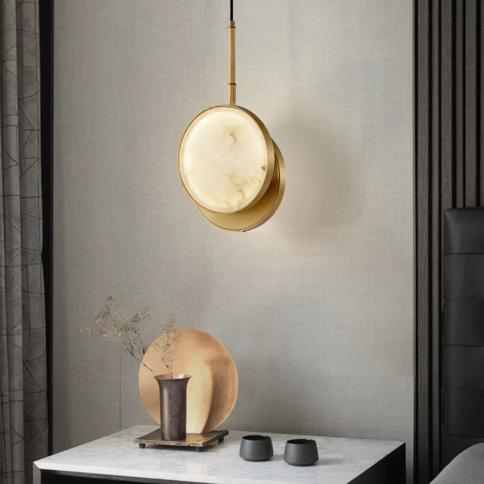 Moonshade Alabaster Pendant Light