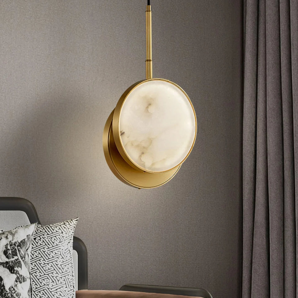 Moonshade Alabaster Pendant Light