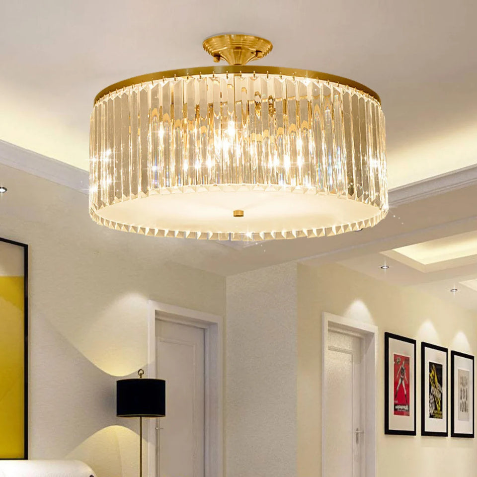 Morup Modern Crystal Ceiling Light