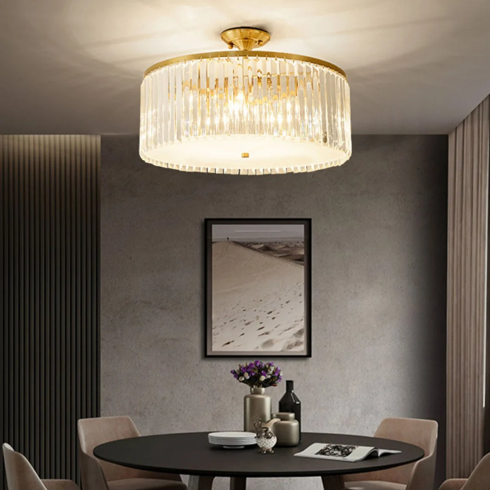 Morup Modern Crystal Ceiling Light