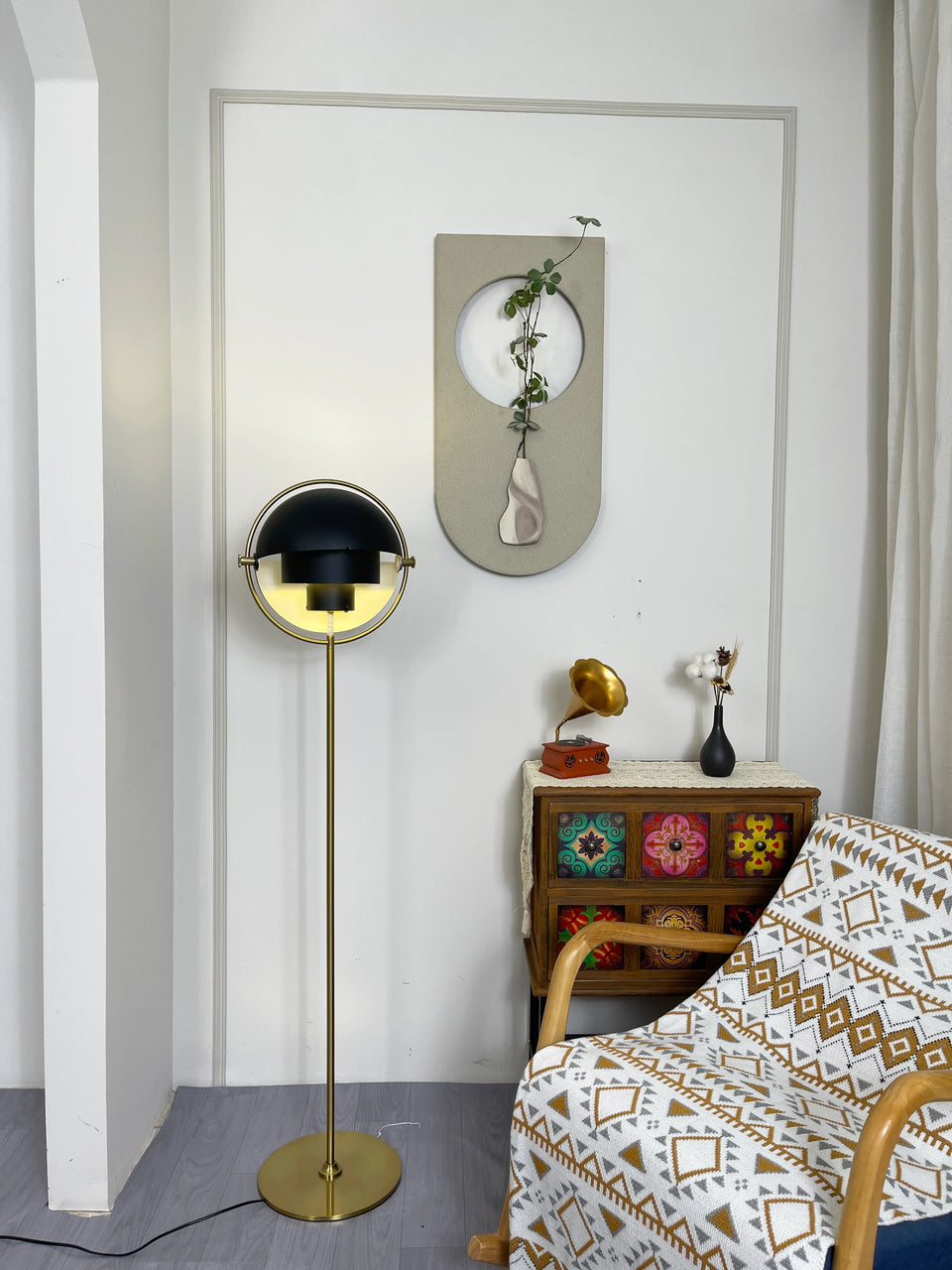 Multi-Lite Rotating Ball Floor Lamp