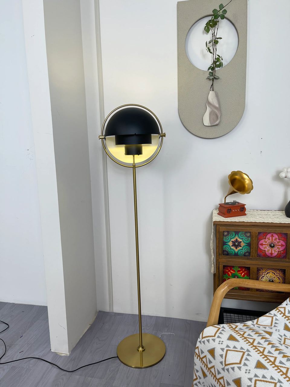 Multi-Lite Rotating Ball Floor Lamp