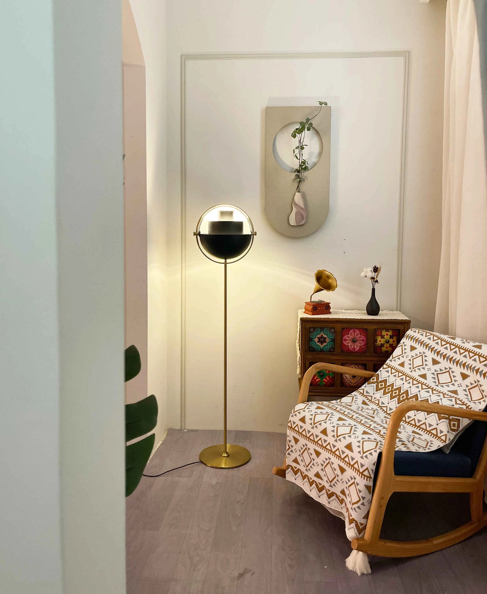Multi-Lite Rotating Ball Floor Lamp
