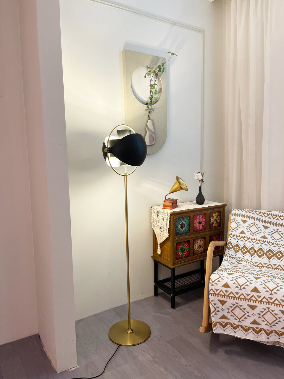 Multi-Lite Rotating Ball Floor Lamp