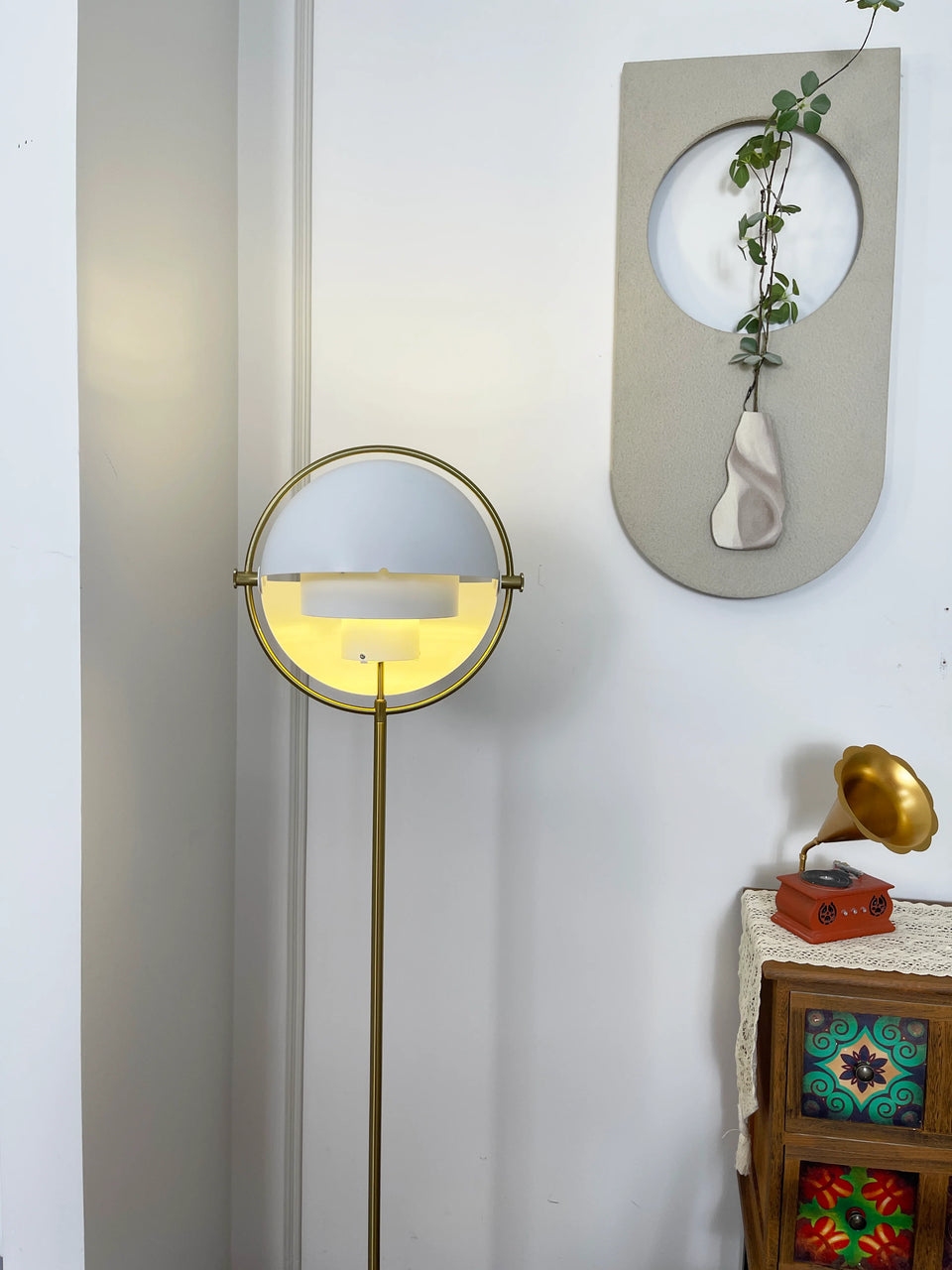 Multi-Lite Rotating Ball Floor Lamp
