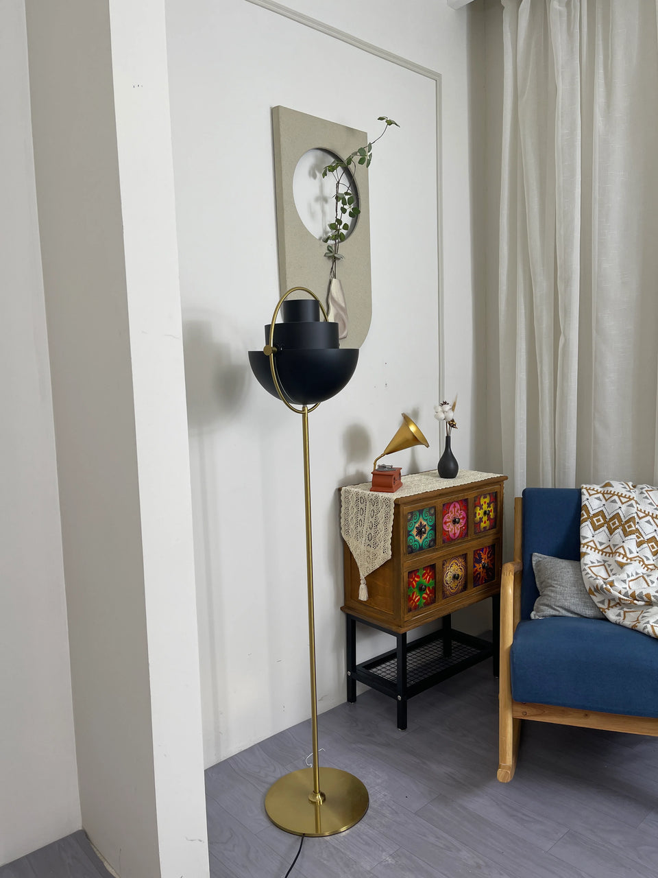 Multi-Lite Rotating Ball Floor Lamp