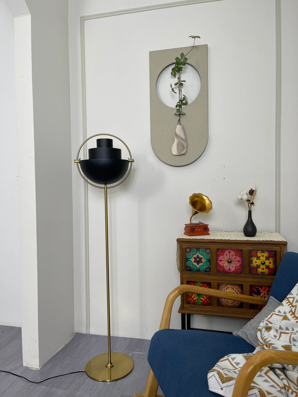 Multi-Lite Rotating Ball Floor Lamp
