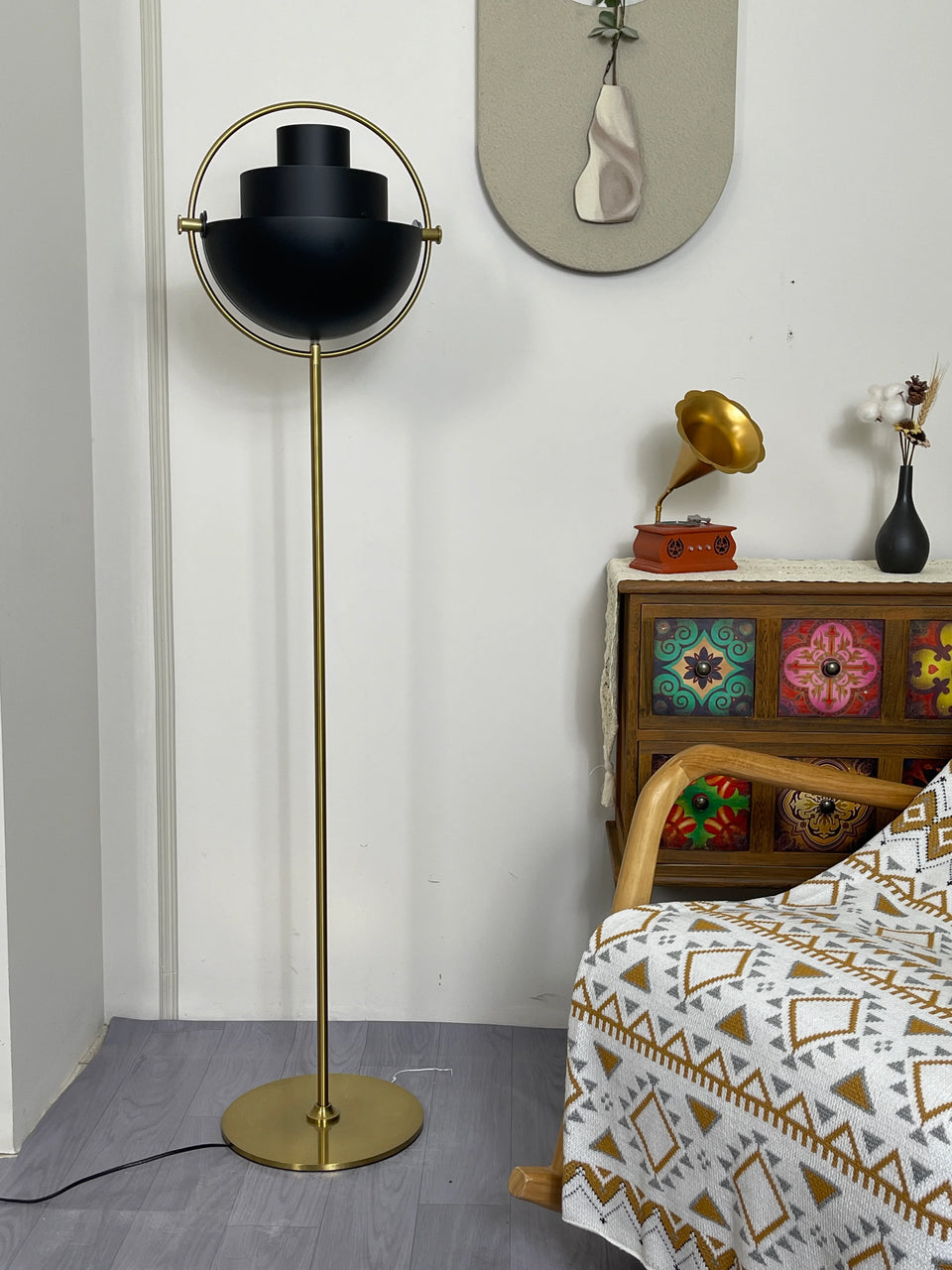 Multi-Lite Rotating Ball Floor Lamp