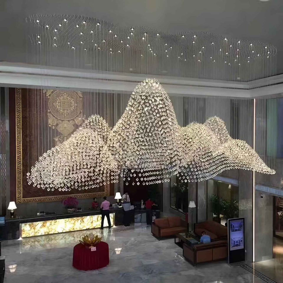 Multicolor Crystal Stone Chandelier